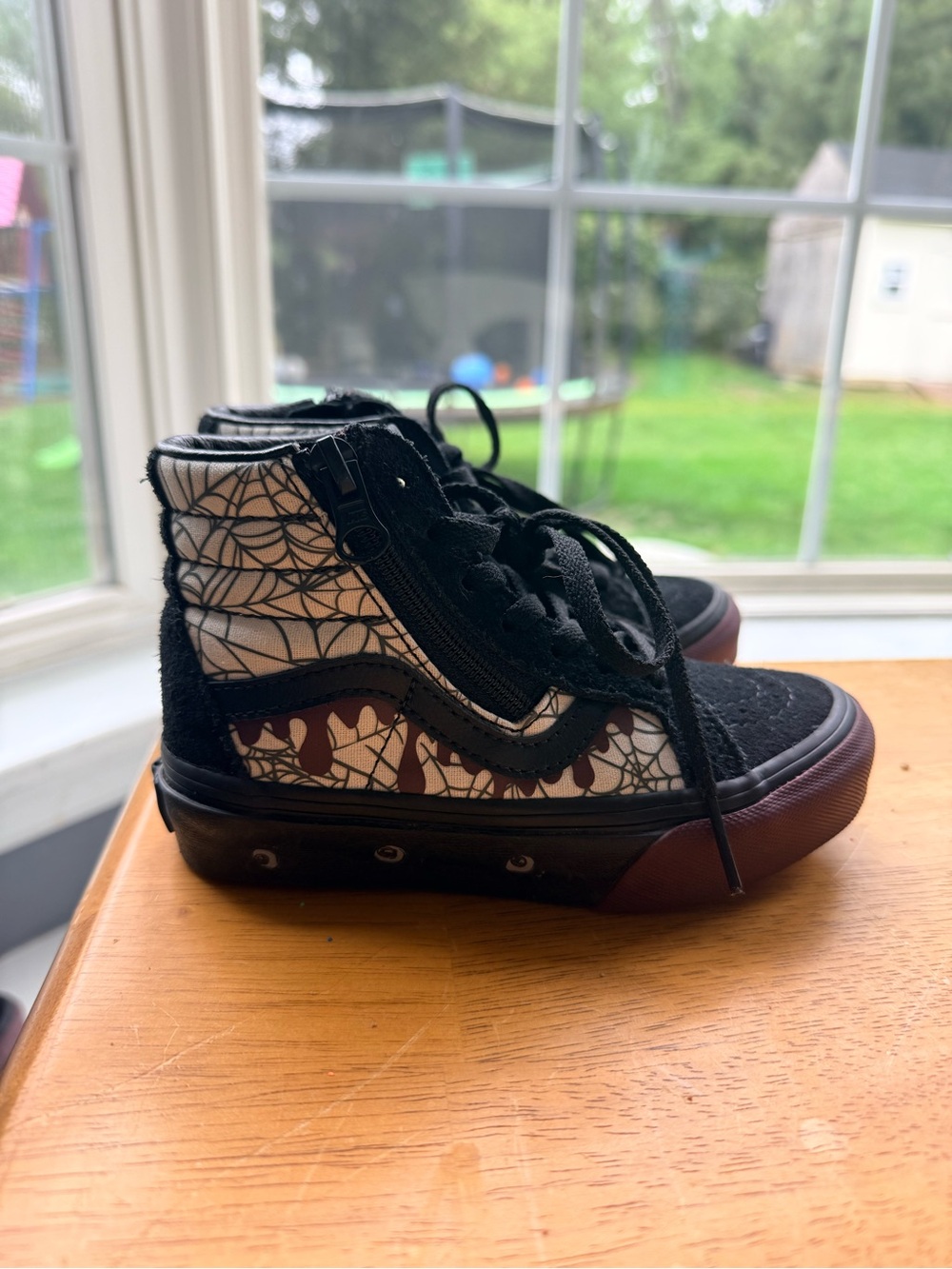 Kids Vans Halloween Edition Glow-in-the-Dark High-Top Skate Shoes